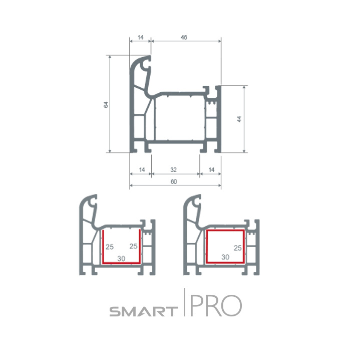 Рама 4-х камерная в Каскелене