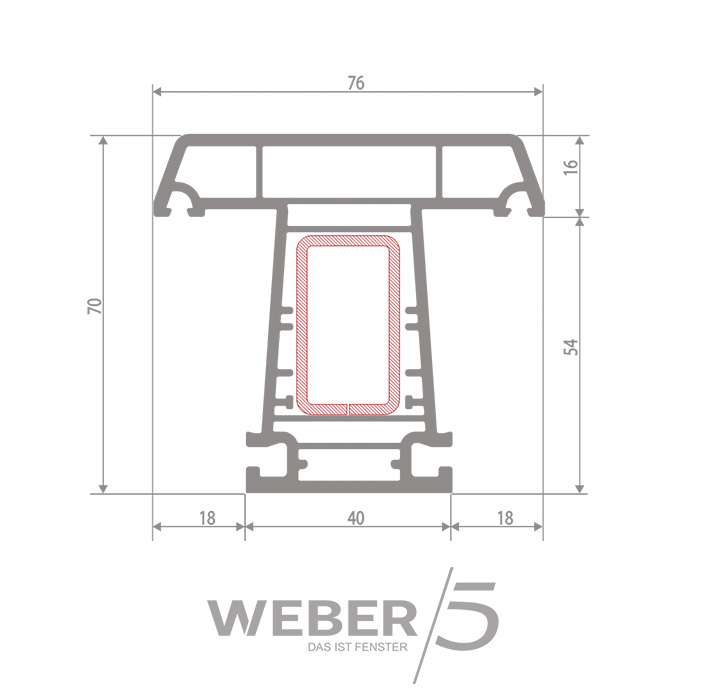 Импост 5-ти камерный в Каскелене