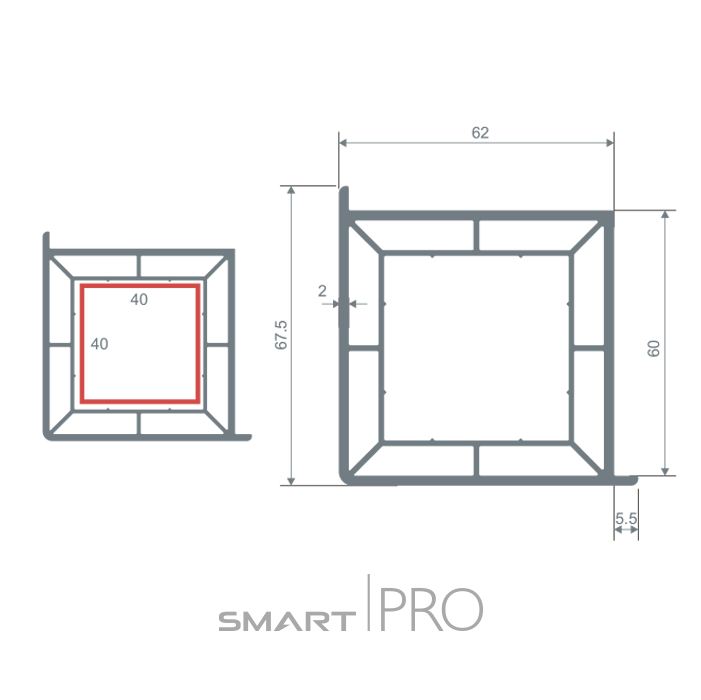Профиль углового соединения (60) в Каскелене
