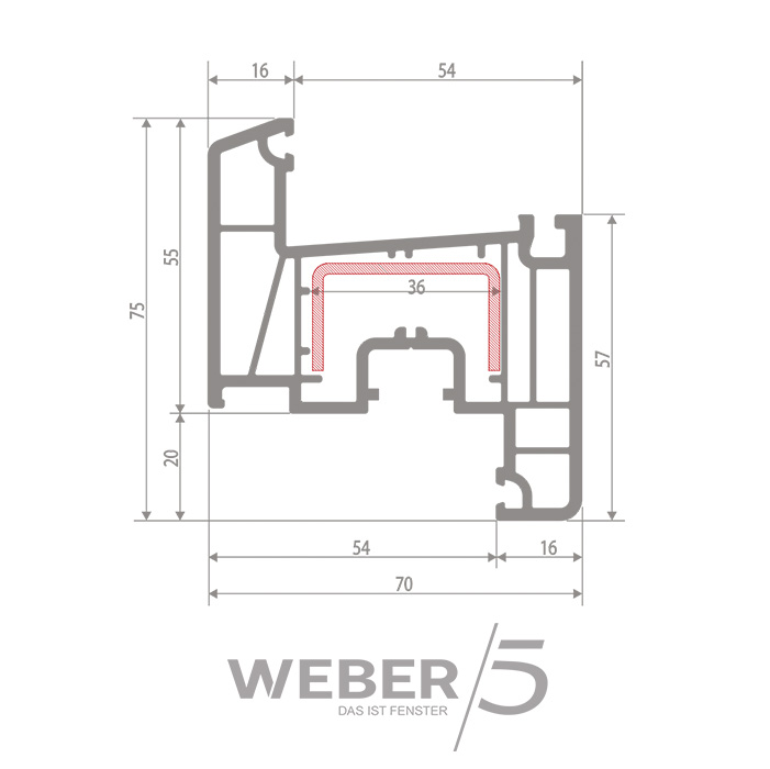 Створка оконная 5-ти камерная в Каскелене