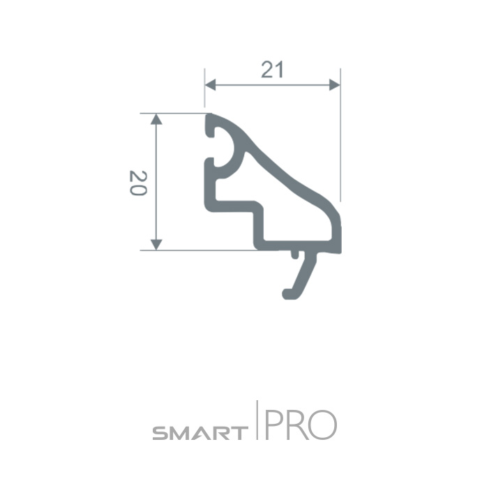 Штапик универсальный 20 мм в Каскелене