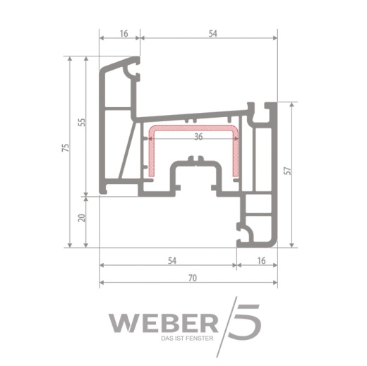 Створка оконная 5-ти камерная в Каскелене